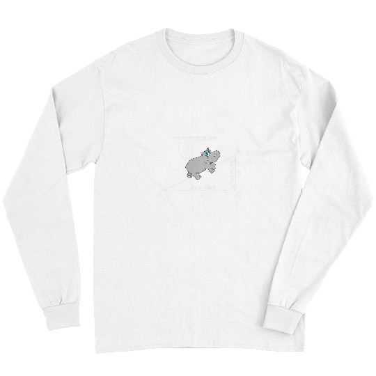 Hippo Pet HIPPOTENUSE TRIANGLE Cute Math Social Interaction Math Long Sleeves