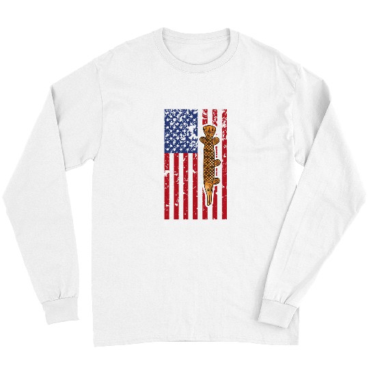Alligator Pet Vertical Flag Alligator Gar Fishermen Long Sleeves