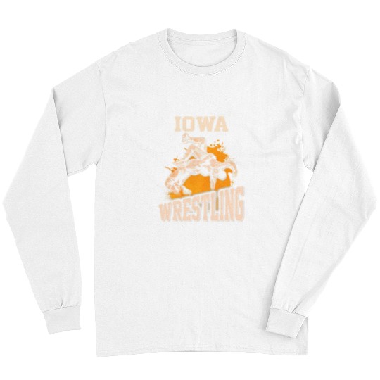 Sport Wrestling Iowa Wrestling Dad Mom Gift For Wrestler Long Sleeves