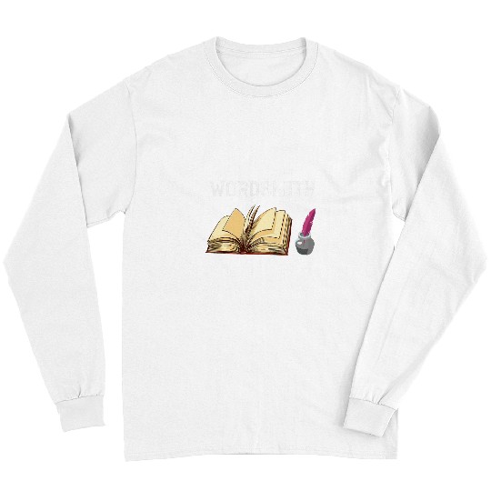 Book Fun Writer Ink Write Writing Novel Reading Book Lover Wordsmith Long Sleeves