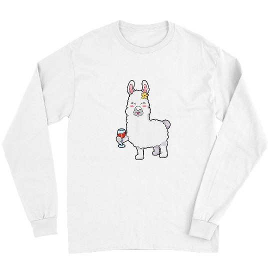 Llama Pet Wines Alpaca Red Wines Wines Festival Wines Drinker Long Sleeves