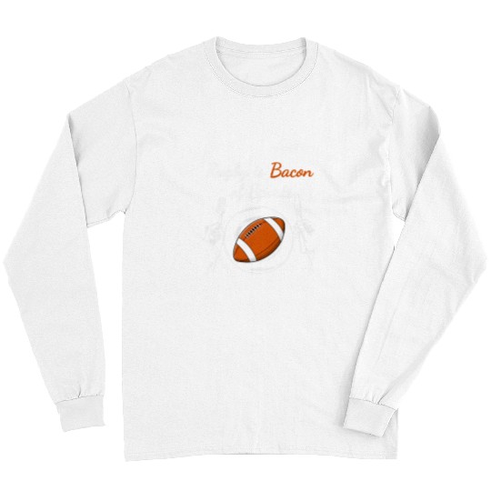 Sport Rugby is bacon Funny Rugby Rugby Lover Gift Idea Retro Long Sleeves