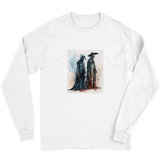 bests Friend Grim Reaper and Plague Doctor Healing Duo Art Long Sleeves