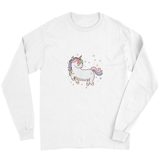 Unicorn Pet Fantasy Horse Unicorn is in Love Long Sleeves