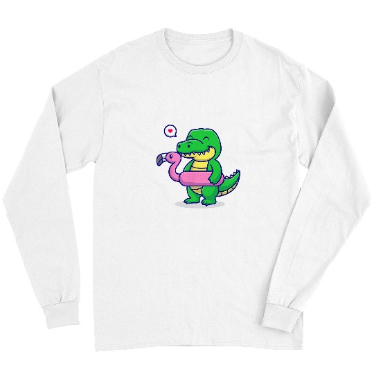 Alligator Pet Vacations Summer Kids Long Sleeves