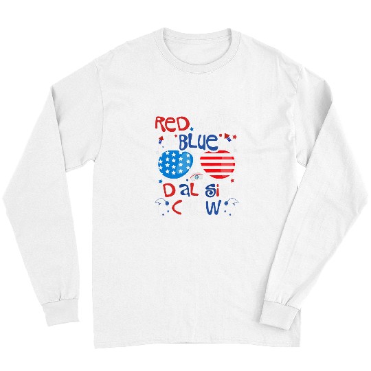 nurses Job 4th of July Red White Blue Dialysis Crew Patriotic nurses Long Sleeves