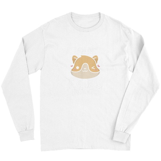 Hamster Pet Save The Furry Potato Cute Hamsters For A Hamster Lover Long Sleeves