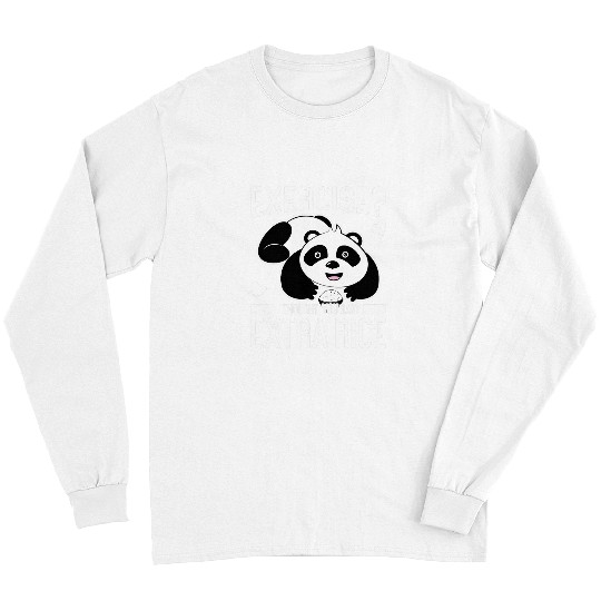 Sport Wrestling Panda Exercise I Thought You Said Extra Rice Long Sleeves