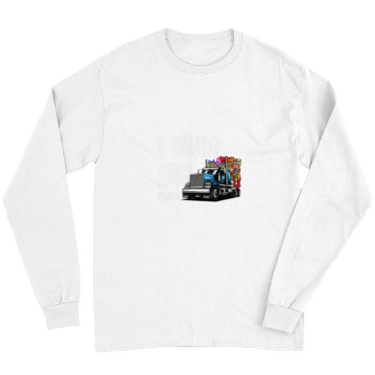 Truck Fun I Drop Big Loads Trucker Semi Truck Driver Lover Christmas Long Sleeves