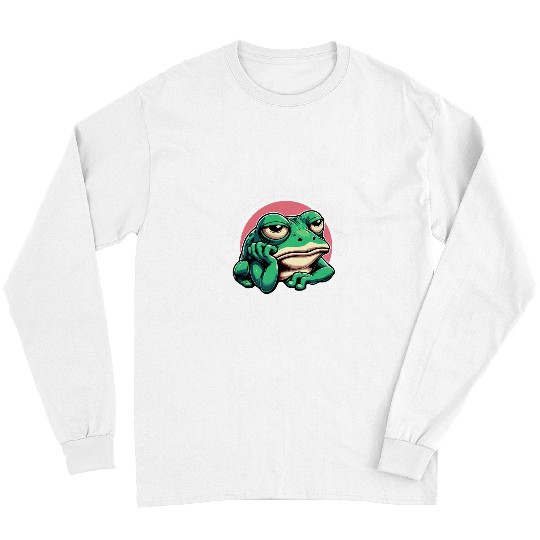 Frog Pet Funny Frog I Literally Dont Even Care Toad Lover 6 Long Sleeves