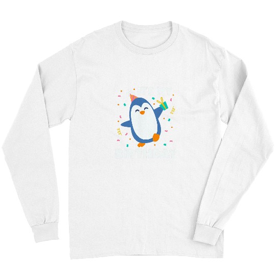 Penguin Pet Its My Birthday Penguin Birthday Theme Party Long Sleeves