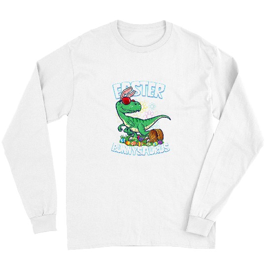 Dinosaur Pet Easter Dinosaur Bunny Egg Hunt Kids Boys Velociraptor Long Sleeves