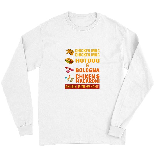Chicken Pet wing chicken wing hot dog and bologna 1 Long Sleeves