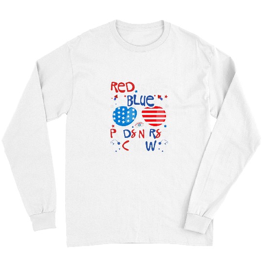 nurses Job 4th of July Red White Blue PEDS nurses Crew Patriotic nurses Long Sleeves