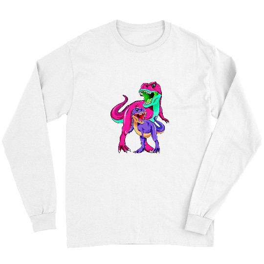 Dinosaur Pet Mother and Son Dino Mothers Day Long Sleeves