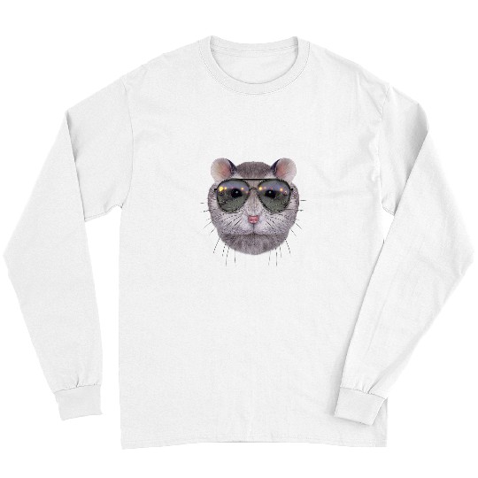 Hamster Pet Sapphire Dwarf Hamster Wear Swag Aviator Sunglass Long Sleeves