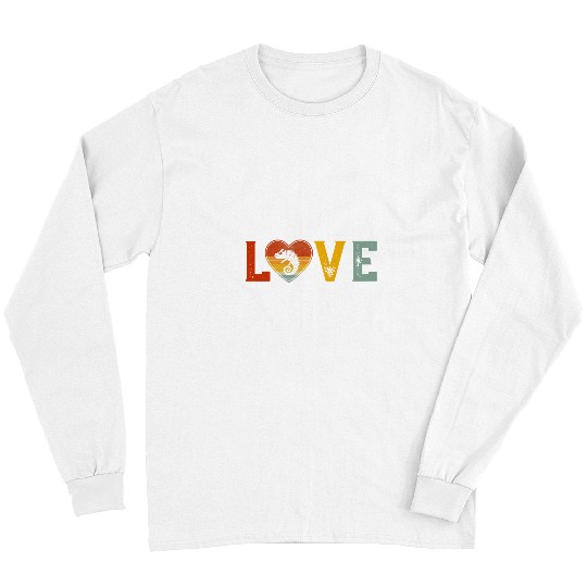 Chameleon Pet Love Themed Chameleon Graphic Valentines Day Long Sleeves