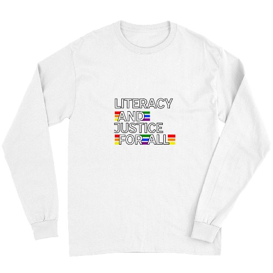 Book Fun Literacy Justice For All Read Banned Books Protect Librarian Long Sleeves