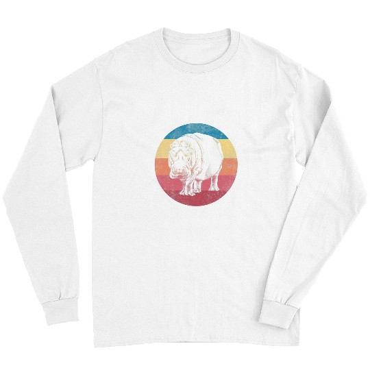 Hippo Pet Gifts For Women Men Funny Hippos Print Graphic Long Sleeves