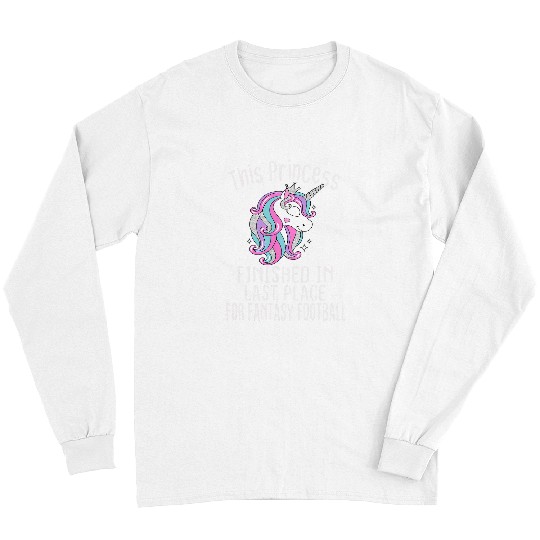 Unicorn Pet Fantasy Football Champion I Suck at Fantasy Football Unicorn 3 Long Sleeves
