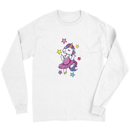 Unicorn Pet Ballerina Ballet Dancer Girls Long Sleeves