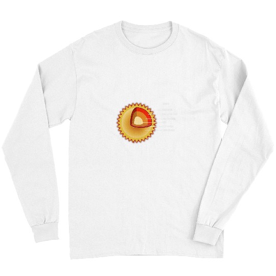 Astronaut Job Sun interior Layers Solar System Star Space Long Sleeves