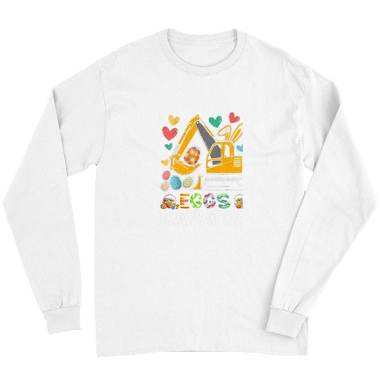 Excavator Fun Easter Day Egg Hunt for Boys Toddlers 31 Long Sleeves