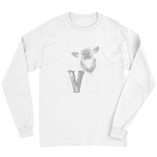 Sheep Pet Farmer Lamb Wool Farm Love Long Sleeves