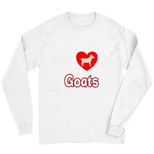 Goats Pet With Horns Women Lovers Sheep Youth Men 3 Long Sleeves