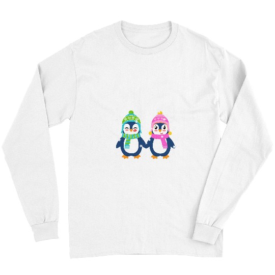 Penguin Pet Our First Christmas As Mr and Mrs Matching Penguin 29 Long Sleeves