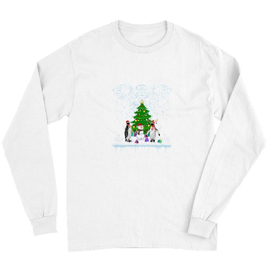 Penguin Pet Lover Xmas Lighting Snowman Penguin Christmas 215 Long Sleeves