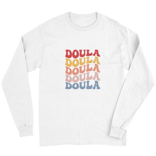 Doula Labour Birth Support Midwife Student Groovy Long Sleeves