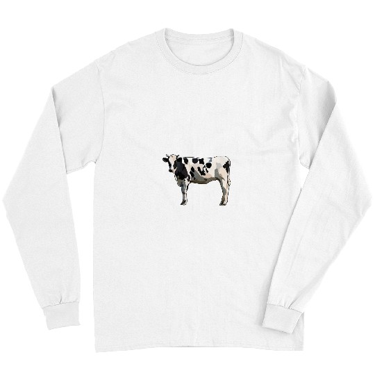 Cow Pet Im Just A Boy Who Loves Black White Heifer Daisy Cattle Long Sleeves