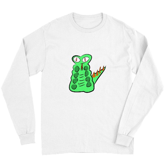 Dinosaur Pet Alien Dino Snake Boy Colourful Enchanted Forest Fashion Men Women Long Sleeves