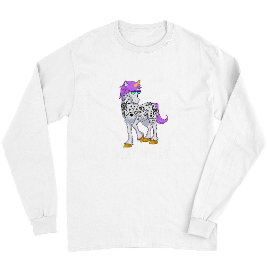 Unicorn Pet Stay Weird Unicorn with Sunglasses Tattoos Novelty Long Sleeves