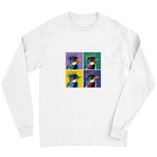 Penguin Pet Macaroni Penguin Pop Art Design Illustration Colorful Animal Long Sleeves
