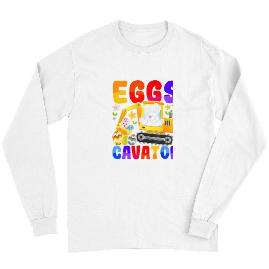 Excavator Fun Easter Day Egg Hunt for Boys Toddlers 9 Long Sleeves