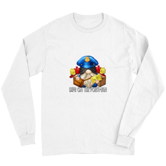 Postal Worker Job Funny Saying For Mailman Dad Postman And Postal Worker Gnome Long Sleeves