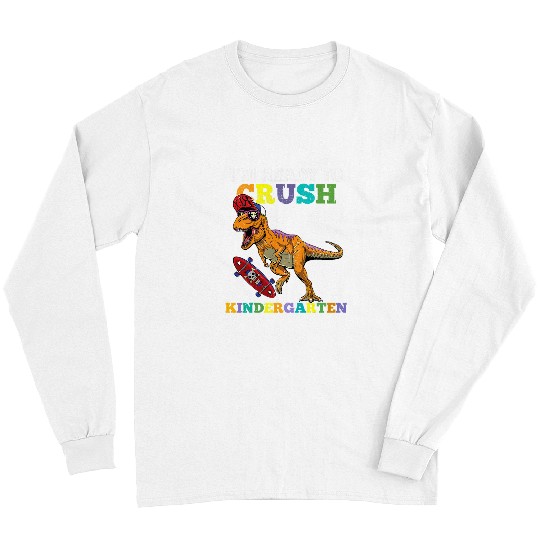 Dinosaur Pet Im Ready to Crush Kindergarten Dinosaur Back to School Boy 1 Long Sleeves