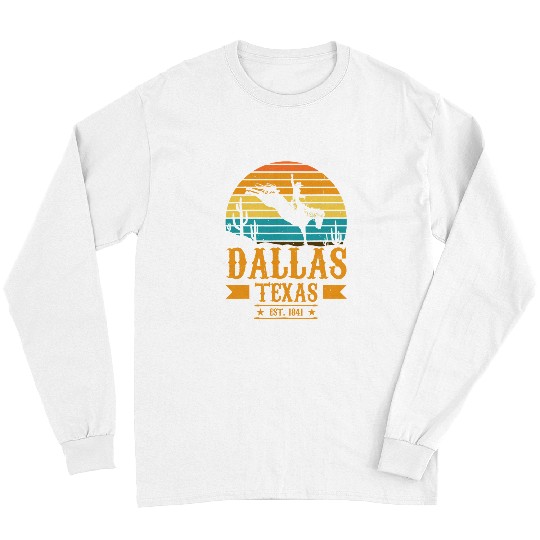 Horse Pet Dallas Texas Rodeo Rider Horse Dallas Souvenir Texas Long Sleeves
