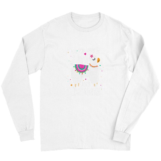 Llama Pet All You Need is Love and Llamas funny cute alpaca lovers Long Sleeves