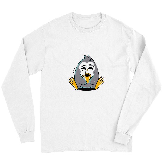 Penguin Pet Morning Coffee Sleep Long Sleeves