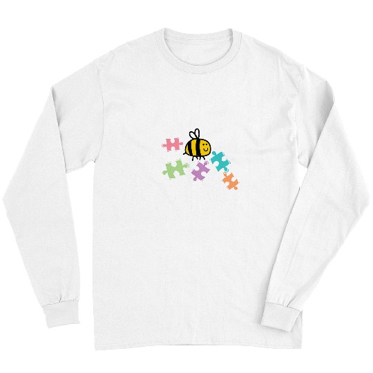 Autism Puzzle Bee Autism Mom Bee Kind Puzzle Piece Kid Child 59 Long Sleeves
