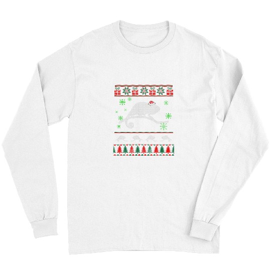 Chameleon Pet Pet Lover Chameleon xmass Ugly Christmas Sweater Long Sleeves