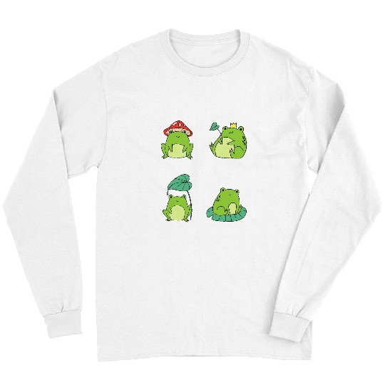 Frog Pet Goblincore Aesthetic Cottagecore Japanese Art 9 Long Sleeves