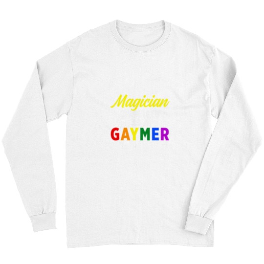 Gaymer LGBT Pride Month Magician LGBTQIA LGBTQ Long Sleeves