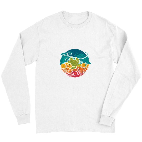 Octopus Pet Animals Whale Octopus Starfish Crab Sea Life4 Long Sleeves