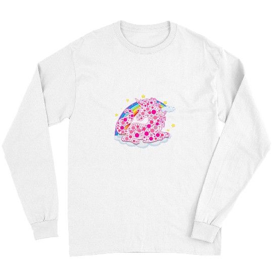 Unicorn Pet Pattern Rainbow Unicorn Art September International Dot Day Long Sleeves