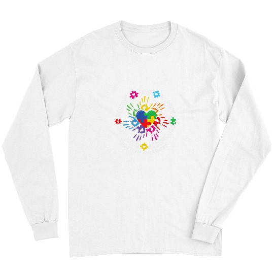 Autism Puzzle Spectrum Family Respect Love Support Long Sleeves