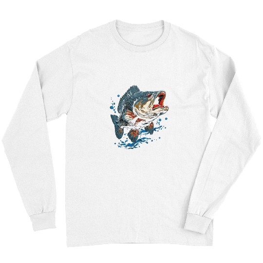 Fishing Fun Bass Fish Fishing 1 Long Sleeves